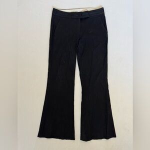 Y2K Style Theory Black Trousers with Flare Leg